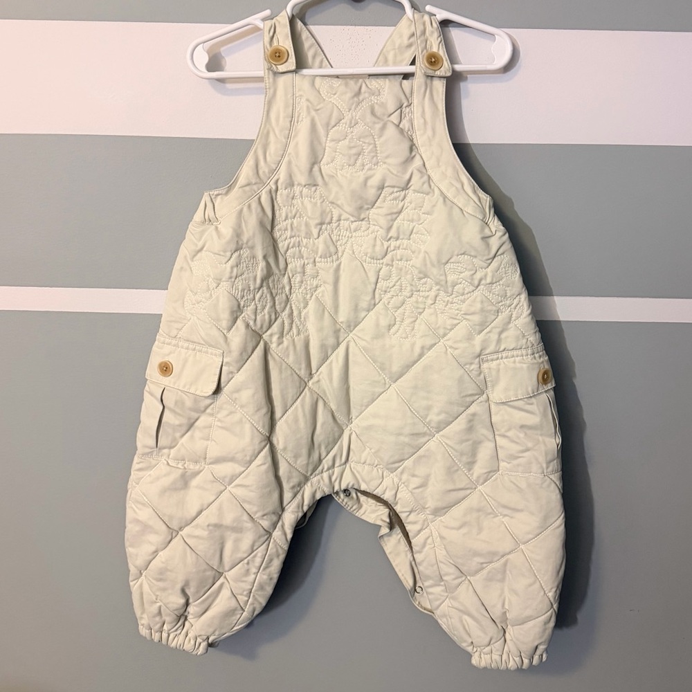 Banana Republic Baby Cream Quilted Bubble Romper, 18-24 months